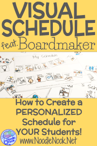 Need classroom visuals in your Autism Unit or self-contained classroom? Then you need to start with a personalized Visual Schedule featuring Boardmaker. With icons your students know and essentials you need, look no further…