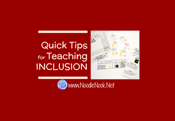Quick Tips for Teaching Autism- Noodle Nook