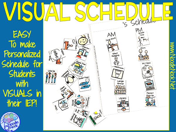 Visual Schedule feat Boardmaker for SpEd and Autism Units-Printable and Ready to GO
