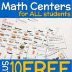 Free Printable Math Centers for Special Ed and Early Elem