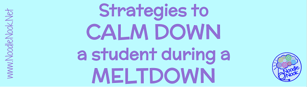 When a meltdown starts, you have to take action to prevent a student from injuring themselves, hurting others, or damaging valuable property. If you want to really prevent injury, then it is best to stop the meltdown before it escalates. When that isn’t possible, here are 5 easy tips for calming during a meltdown.