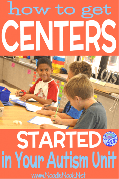 You know you should be using centers, stations and rotations in your Autism unit, but where should you start? Here are some simple steps to starting centers in an Autism unit or Special Education Classroom.