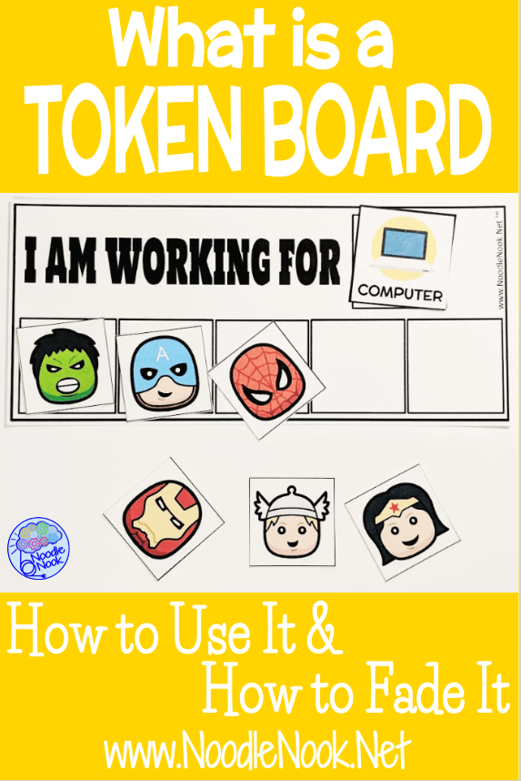 What is a token board and how do you fade it? Tips and tricks from Noodle Nook on using a reward system in an Autism Unit or SpEd.