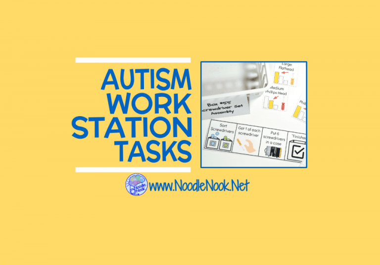 Autism Work Station Tasks - Why you need to set up work tasks in your classroom