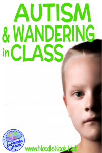 Autism and wandering in the classroom can be a huge problem, Learn the 5 steps to changing wandering behavior in your classroom.