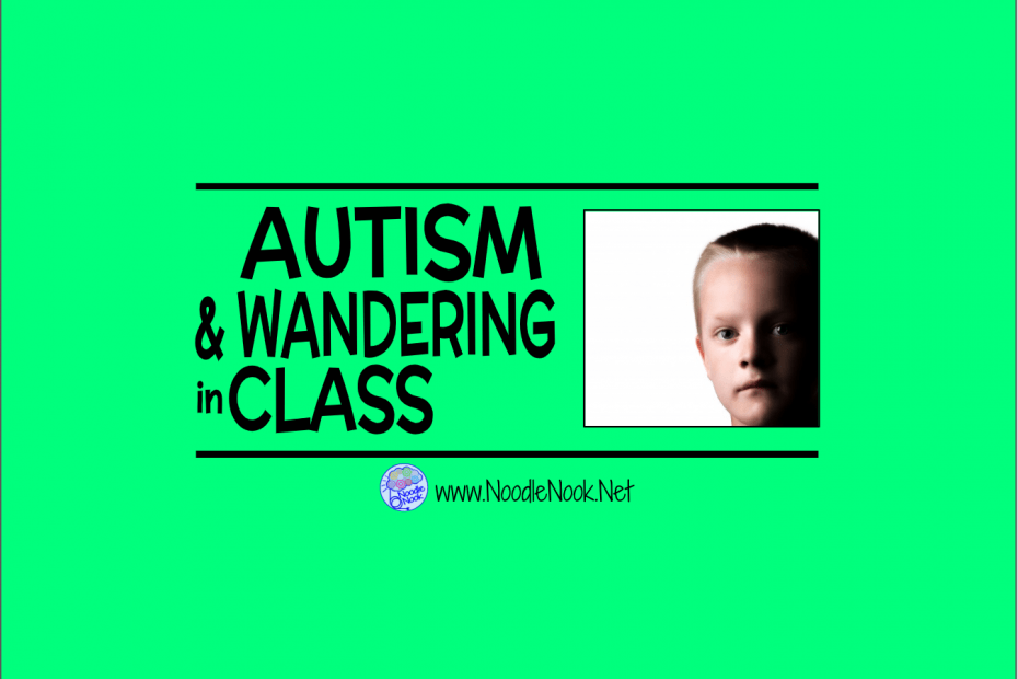 Autism and Wandering in the Classroom - What you can do to change the behavior in 5 steps.