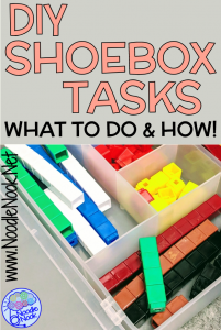 Doing some DIY to create homemade shoebox tasks for Autism Units or Life Skills is a great way to set up workstation tasks on a dime. Read more on how to make homemade shoebox tasks.