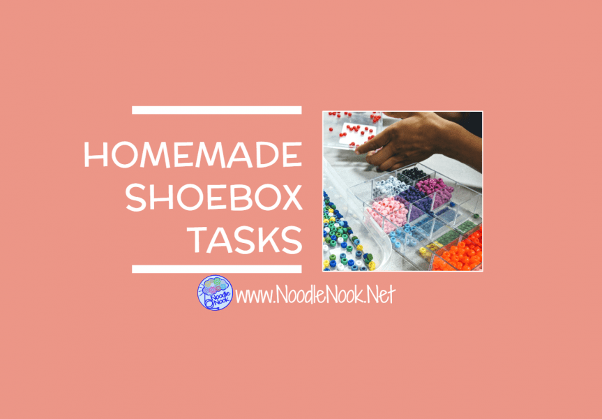 Doing some DIY to create homemade shoebox tasks for Autism Units or Life Skills is a great way to set up workstation tasks on a dime.