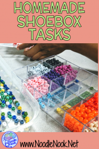 Doing some DIY to create homemade shoebox tasks for Autism Units or Life Skills is a great way to set up workstation tasks on a dime. Read more on how to make homemade shoebox tasks.