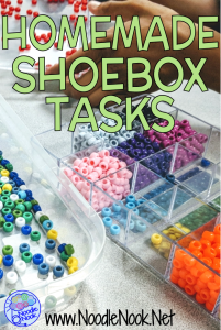 Doing some DIY to create homemade shoebox tasks for Autism Units or Life Skills is a great way to set up workstation tasks on a dime. Read more on how to make homemade shoebox tasks.