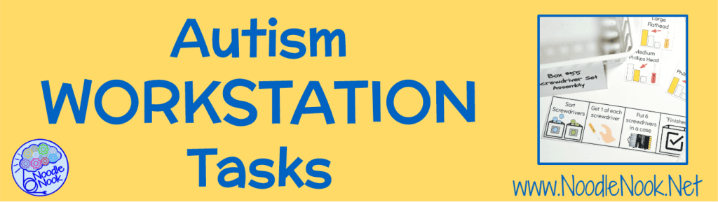 Are you thinking about setting up some Autism workstation tasks but not so sure if they will work with your students? Here are a few great reasons to set up some task boxes for Autism Units, SpEd or Life Skills classroom.