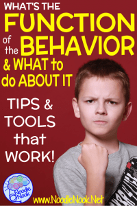 Dealing with behaviors in your Autism unit or Special Ed classroom? Listen to learn the definition of the function of behavior, how to do a behavior analysis, and get a free data sheet. Once you know why the behavior happens, you can decide what to do about it... like using effective replacement behaviors.  Listen now to learn more. 