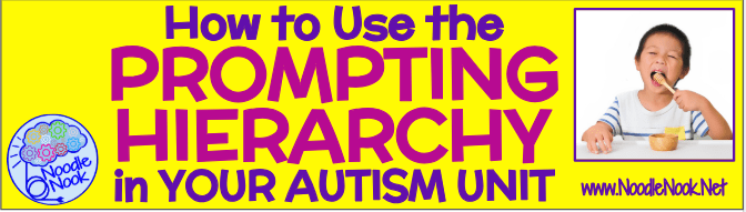 Are you Teaching Learned Helplessness - How to Use the Prompting Hierarchy in your Autism Unit via Noodle Nook