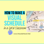 Read more about what daily visual schedules you need in your Autism Unit or Special Ed classroom, how they offer behavior support, help the adults in the room, and support individual students with life skills.