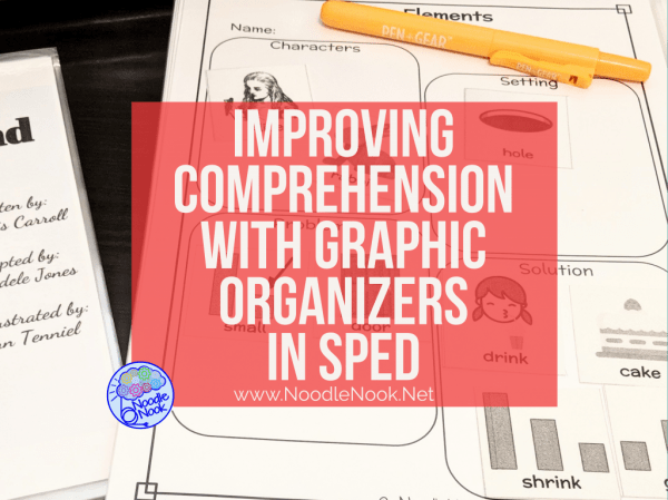 Improving Comprehension in SpEd including 5 Benefits of Graphic Organizers and ways to use it with ULS and N2Y