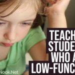 Image with phrase "Teaching Students Who Are Low Functioning""