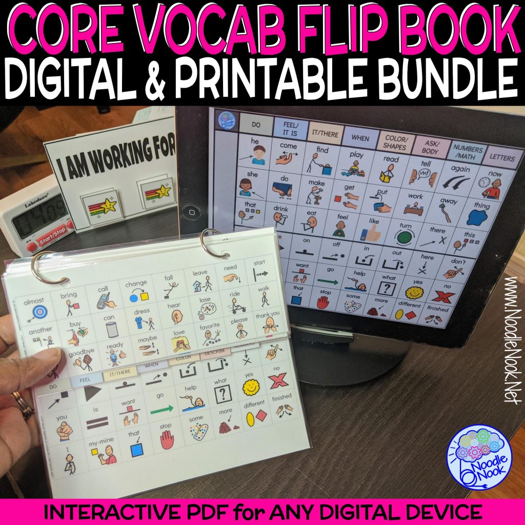 DIGITAL Core Vocabulary Communication Book