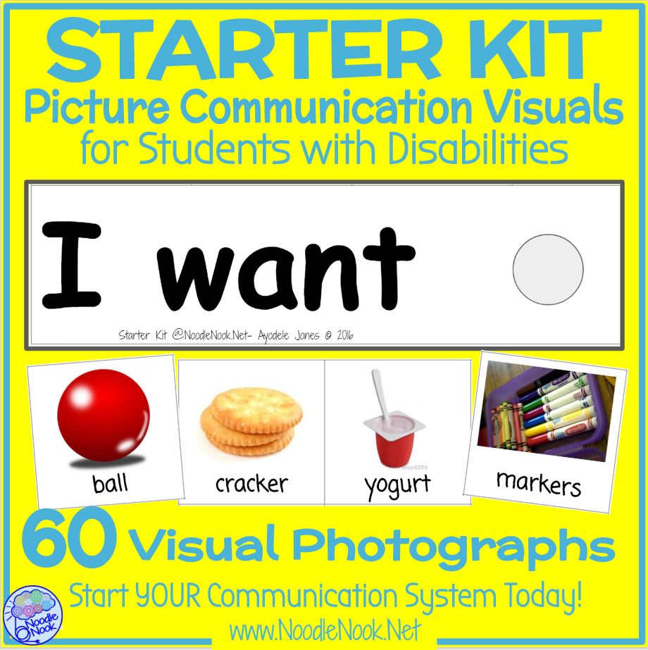Starter Kit - Picture Communication Visuals via Noodle Nook
