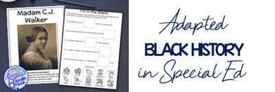 Adapted Black History Activities for Special Ed 