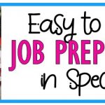 Unbelievably Easy to Set Up Job Prep Activities