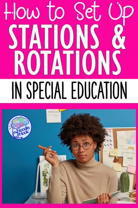 How to Set Up Station - Rotations in Special Ed