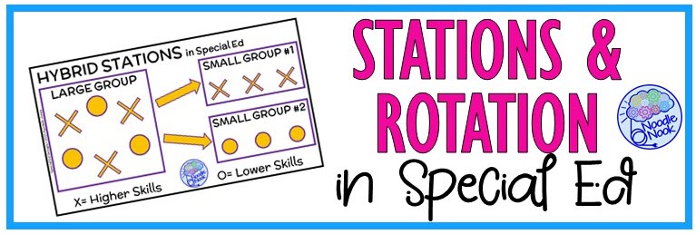How to Set Up Station and Centers in Special Ed