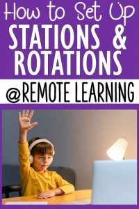 How to Set Up Stations - Rotations for Remote Learning in Special Ed