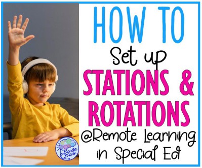 How to Set Up Stations and Rotations for Remote Learning in Special Ed