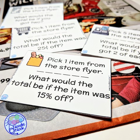 Teach Life Skills with this Grocery Store Flyer Activity