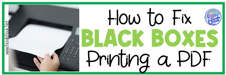 How to Fix a PDF Printing Black Boxes