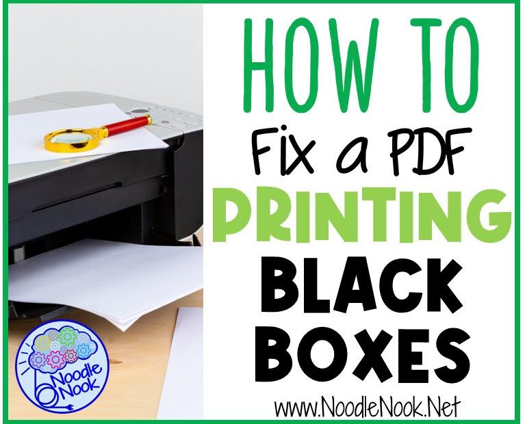 How to Fix a PDF Printing Black Boxes