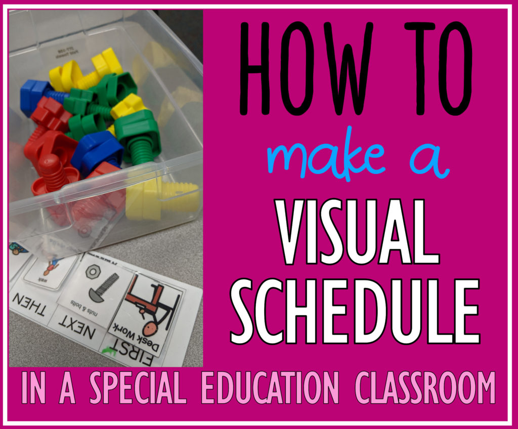 What is a daily visual schedule in Special Ed or Autism Units and how do they offer behavior support, help the adults, and more...