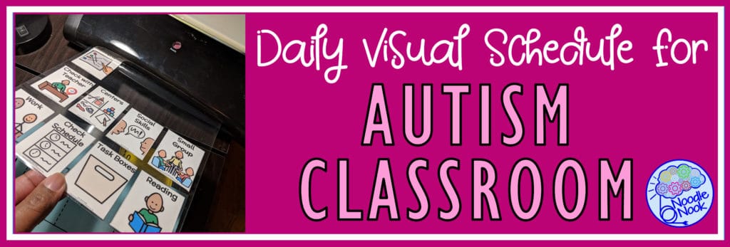 Visual Schedule How to and Ideas! What is a daily visual schedule in Special Ed or Autism Units and how do they offer behavior support, help the adults, and more...