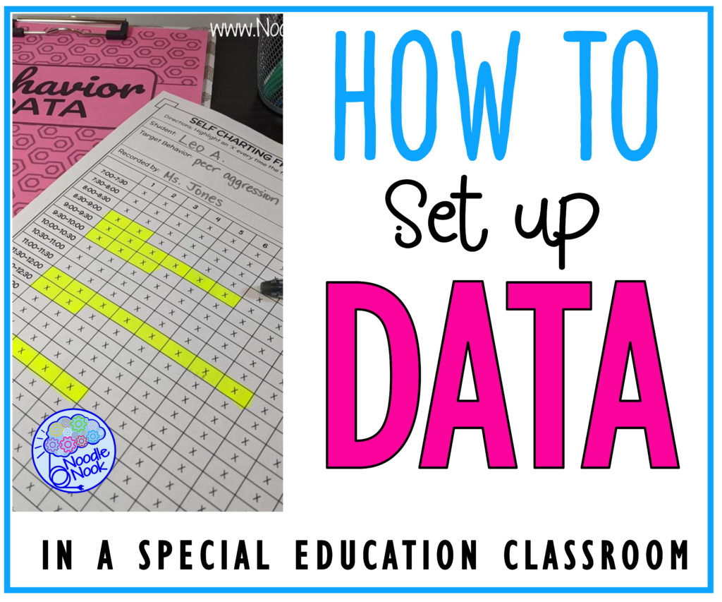 6 ways to setup data collection in your special education classroom so you can get data done. Read more on which organizational system works best for you!