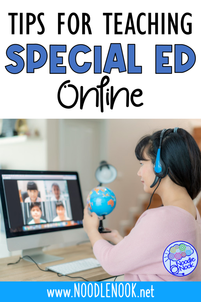 how to teach special ed online - helpful tips for special education teachers and self-contained autism unit teachers too.