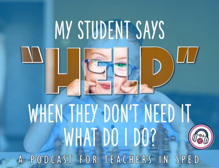 How to Support a Student who uses Repeated Phrases in SpEd
