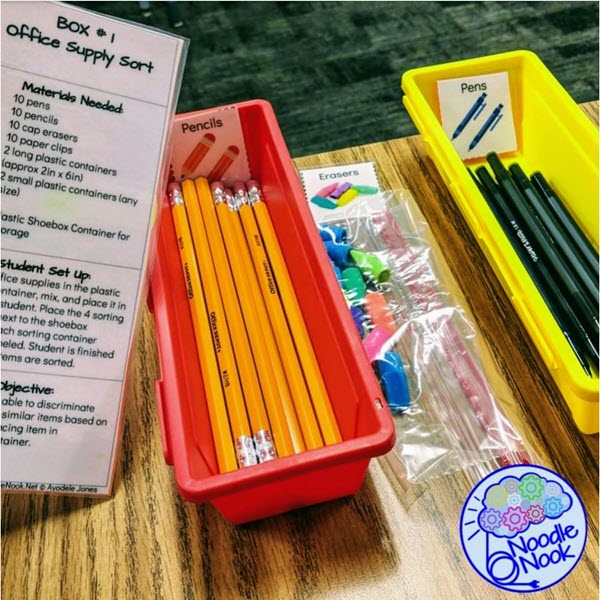 Task Box for Special Education Vocational Task Life Skills Work Box Work  Tasks for ABA Autism Task Box Sort the Tools Job Skill 