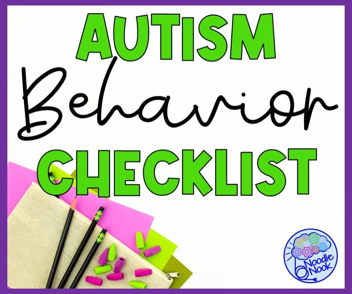 Autism Behavior Checklist - Teacher Screening Tools