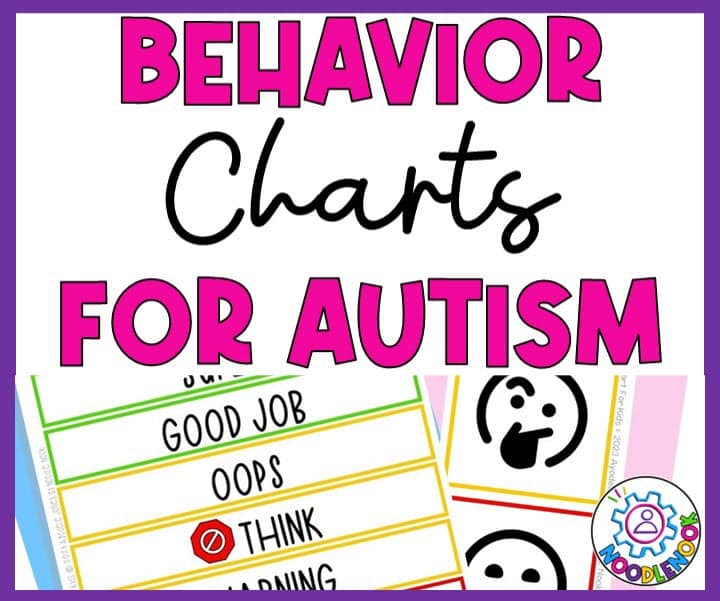 Behavior Charts for Autism Classrooms - Visual Supports for Behavior