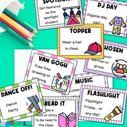 Check out these classroom rewards that won't cost you a penny! With these Totally Free reward cards, you can motivate and encourage your students without breaking the bank.