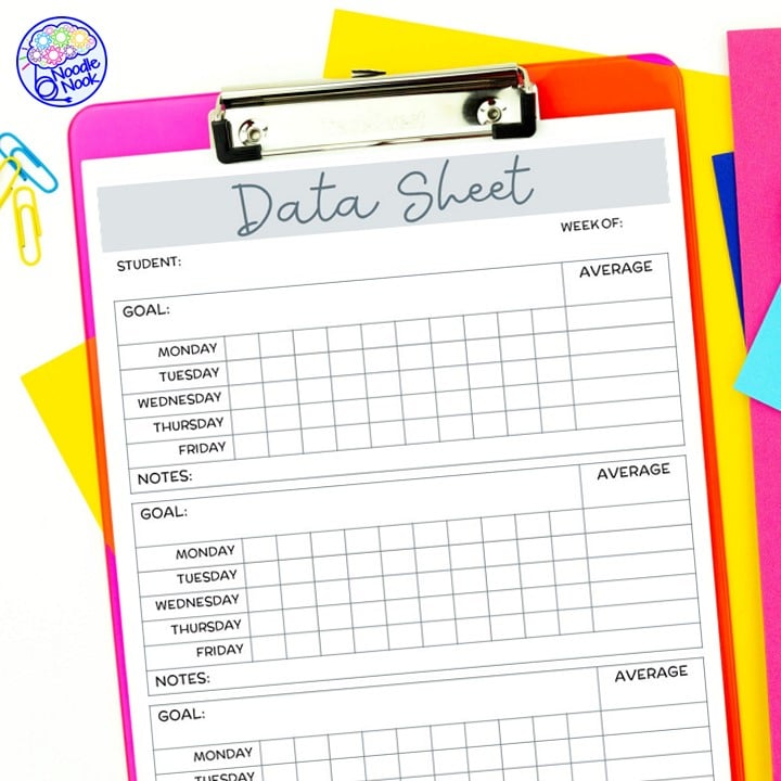 Data Sheets - Essential Forms for Special Ed