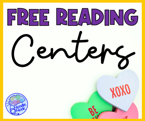 Free Printable Reading Centers for Special Ed and Gen Ed too