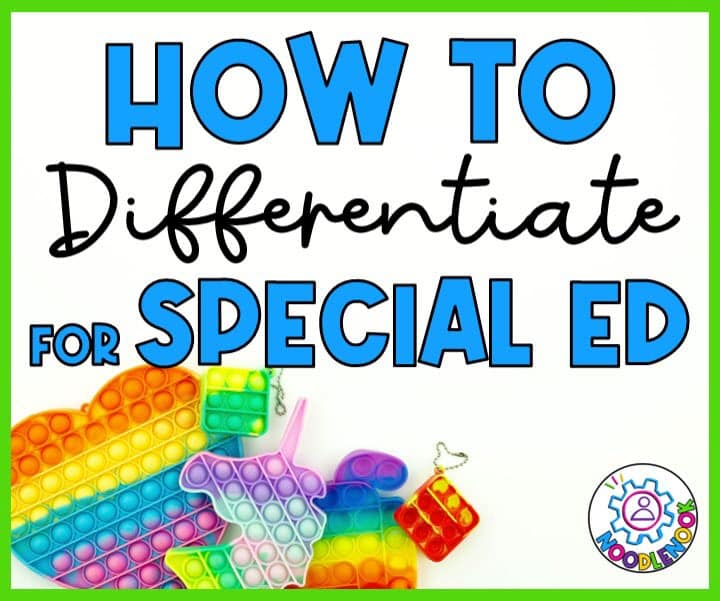 Graphic with Text - Differentiated Instruction in Special Education