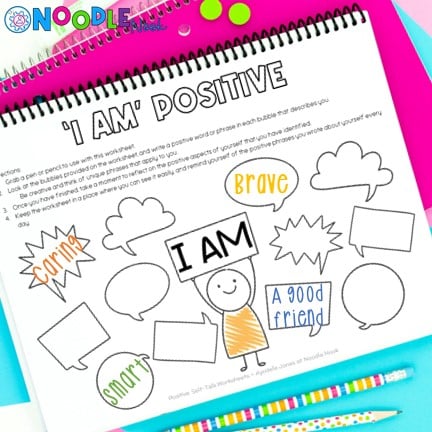 Positive Self-Talk Worksheet Ideas for Students