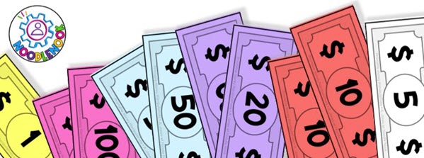 Image of Free Printable Play Money for Math in the Classroom