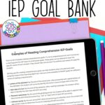 Reading Comprehension IEP Goal Bank for Special Ed