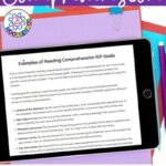 Special Education IEP Goals for Comprehension