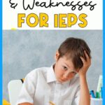 Strengths and Weaknesses for IEP Writing via Noodle Nook
