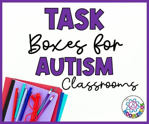 Task Boxes for SpEd or Autism - Ideas for High & Low Work