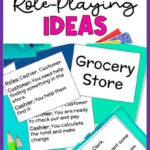 Teacher Role Playing Ideas graphic with colorful text